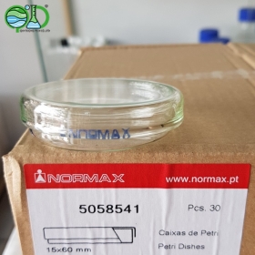 Cawan Petri Dish Petridish Soda Lime Glass 60x15mm @ 10 Pcs | Normax