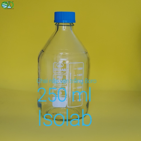 Chai nắp vặn trắng isolab
