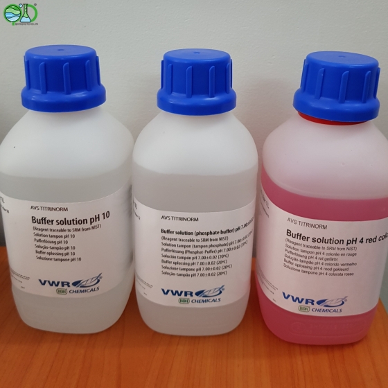 Buffer solution  pH 4 , pH 7 pH 10 - Prolab Pháp- -