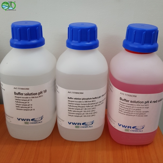 Buffer solution  pH 4 , pH 7 pH 10 - Prolab Pháp- -