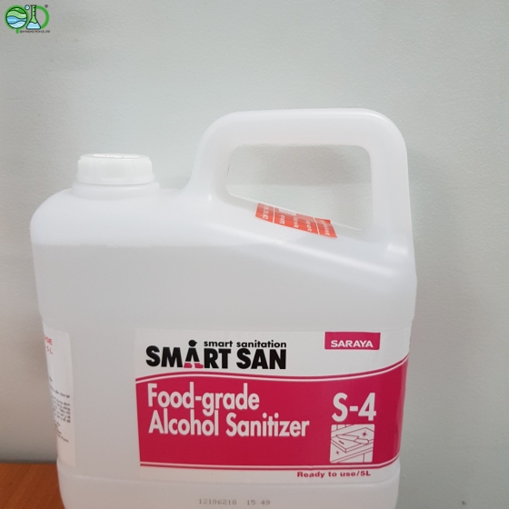 Cồn diệt khuẩn ngành thực phẩm Smartsan Food-Grade Alcohol Sanitizer S-4 5L