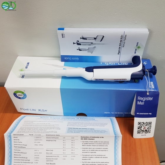 Micropipet tự động đơn kênh Hãng sx: METTLER Toledo (RAININ)