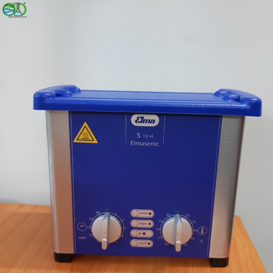  Bể rửa siêu âm 0.8 lít có gia nhiệt Model: S10H Nhà sản xuất: Elma – Đức Xuất xứ: Đức