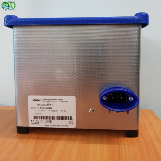  Bể rửa siêu âm 0.8 lít có gia nhiệt Model: S10H Nhà sản xuất: Elma – Đức Xuất xứ: Đức