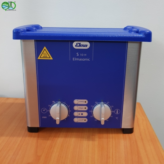  Bể rửa siêu âm 0.8 lít có gia nhiệt Model: S10H Nhà sản xuất: Elma – Đức Xuất xứ: Đức
