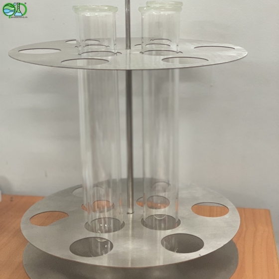 Giá đỡ ống phá mẫu Kjeldahl 10 vị trí 45mm inox 304