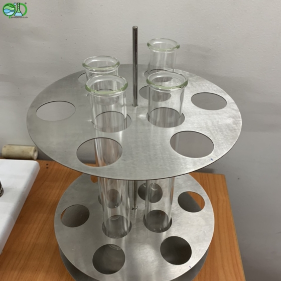 Giá đỡ ống phá mẫu Kjeldahl 10 vị trí 45mm inox 304