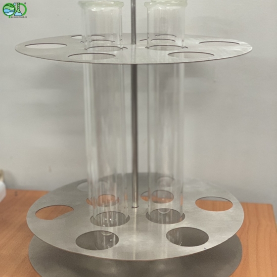Giá đỡ ống phá mẫu Kjeldahl 10 vị trí 45mm inox 304
