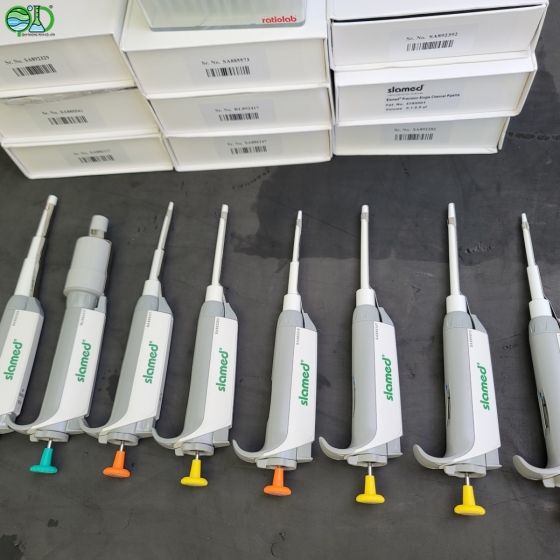 Slamed® Precision single channel Pipette, Từ 0.1-2.5µl đến  1000 - 10000 µl Germany