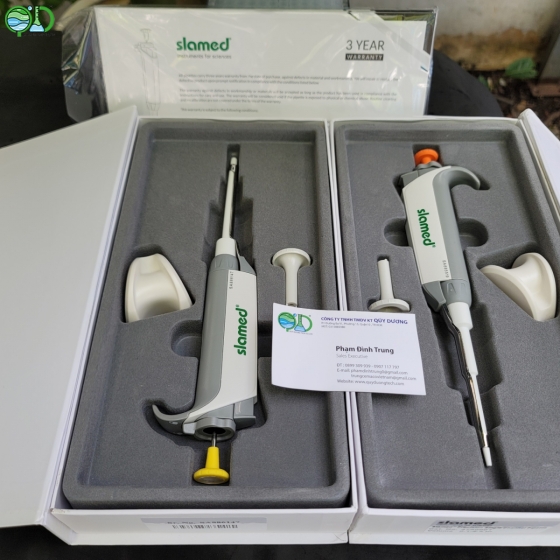 Slamed® Precision single channel Pipette, Từ 0.1-2.5µl đến  1000 - 10000 µl Germany