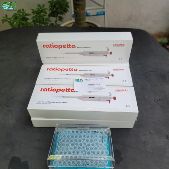  Micropie  ratiopetta® Single-channel Precision Pipete 0.1-2.5 µl, autoclavable -Germany