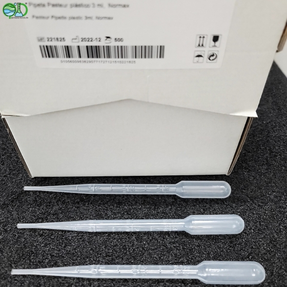 Pipet pasteur 3ml, 500c/hộp