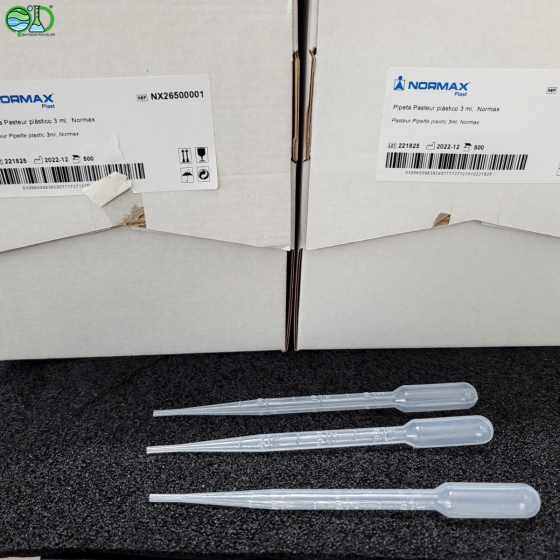 Pipet pasteur 3ml, 500c/hộp